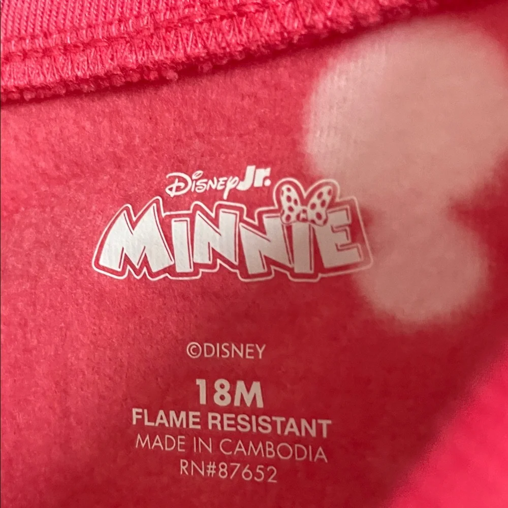 Disney Minnie Mouse Pink Kids Footie